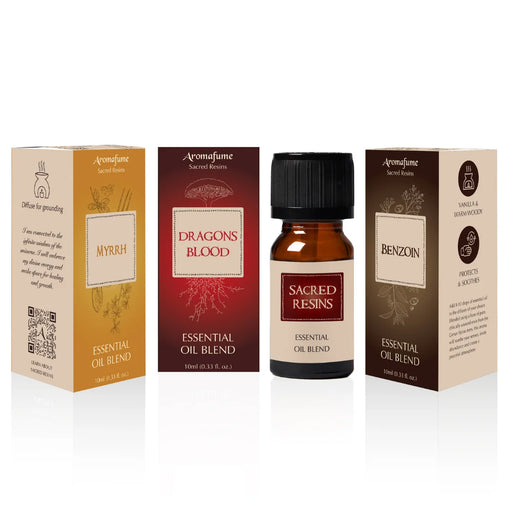 Grounding & Protection Essential Oils – Myrrh, Dragon’s Blood, Benzoin for balance and energy defense